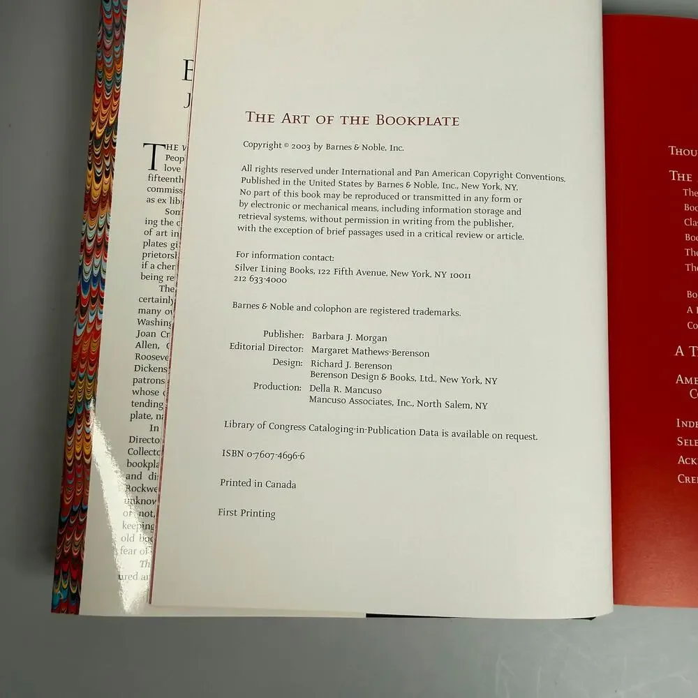 The Art of the Bookplate James P. Keenan Hardcover Book 2003 First Printing